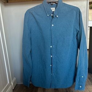 J. Crew Men's Classic Blue Button-Down Shirt